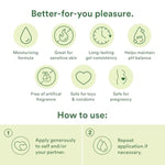 Naked Coconut Organic Coconut Oil & Water-Based Lube, Personal Lubricant With Hyaluronic Acid. Safe For Adult Toys & Condoms, Ph-Balanced, Intimate Wellness Gel For Men & Women, 3 Oz