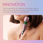 Anodized Aluminium Mini Wand Bougie Wand Vibrator - Premium Silicone Quiet & Waterproof With 10 Vibration Modes, Rechargeable Waterproof Women Sex Toy