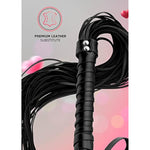 Sex Whip 18" Black Flogger 27" Bdsm Starter Kit Floggers And Paddles And Whips Sex