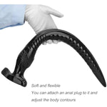 Extra-Long Anal Butt Plug, Soft Flexible Anus Dildo Anal Dilator Vaginal Prostate Massage Stimulation Anal Sex Toy With Powerful Suction Cup For Men Women Couple (S)