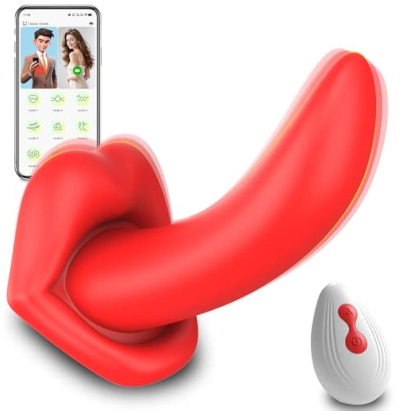 Adult Sex Toys Vibrator For Women - App Remote Control Mini Rose Toys Tongue Licking Clitoral G-Spot Vibrators Dildo With 9 Vibration Modes, Nipple Clit Stimulator Massager Pleasure Tools For Couples