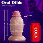 4 Inch Diameter Thick Anal Dildo For Advanced Player, 8.6 Inch Realistic Huge Silicone Dildo No Balls & Suction Cup For Hands Free Play,Fat Dildos Sex Toy For Women Men Masturbation Massage
