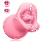 Vibrator Adult Sex Toys For Women, 3In1 Silicone Mouth Tongue Clitoral Stimulator Rose Sex Toy With 10 Licking Biting & Vibrating Modes, Anal Clit Nipple Vibrators For Female Male Couples Sex Toys
