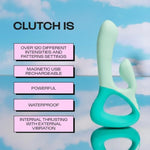 Mint Green Clitoral and G-Spot Dual Motor Vibrator with 120 Intensity Options