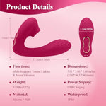 Vibrator Sex Toys Tongue Adult Toys For Women G Spot Toy Couple Play, Vibrating Sex Toy For Double Stimulation