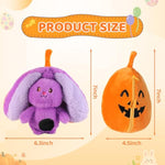 Reversible Pumpkin Bunny Plush Pillow, 2-In-1 Transforming Plush Toy With Zipper, Soft And Cute Rabbit Plush Toy Gift, Christmas Birthday Gift Decorations For Boys Girls Kids