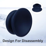 7" Crystal Realistic Dildo, Clear Glass Dildo Butt Plug With Removable Silicone Suction Cup, Lifelike Textures For Prostate And G-Spot Stimulation, Glass Dildo Sex Toy For Men,Women And Couples