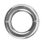 Metal Stainless Steel Bondage Weighted Cock Ring For Male Erection Enhancement Exercises Penis Stretcher Time-Lapse Exercise Cock Ring Adult Sex Toys(20Mm)