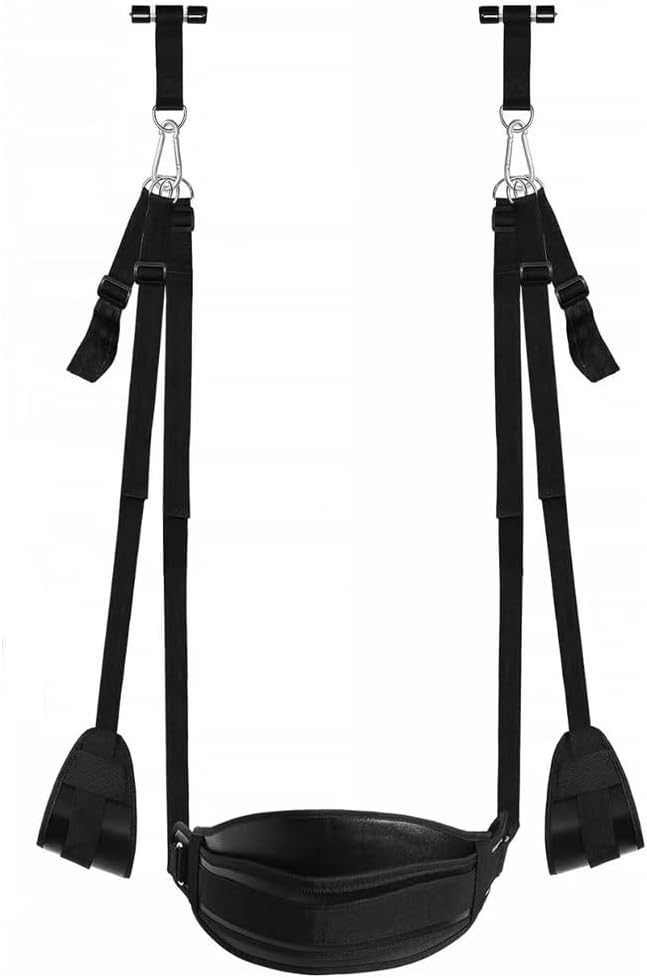 Adjustable Door Swing with Padded Seat & Support Straps for Couples