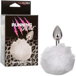 Running Wild Bunny Butt Plug Tail, Non-Tarnishing Nickel Free Anal Plug With Fluffy Tail White - Se-2654-00-3