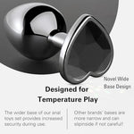 Anal Plug Beginner Set, 4 PCS Stainless Steel Butt Plug Kit