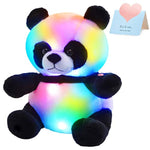 Light Up Panda Stuffed Animal Led Panda Bear Soft Plush Toys Glow In Dark Bedtime Companion With Night Lights Birthday Valentines Christmas For Toddler Kids, 12''