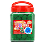 300pcs 1inch Green Pom Poms for Arts and Crafts, Pom Pom Balls, Craft Pom Poms