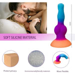 ?8.66 Inch Simulated Silicone Dog Dick Dildo With Powerful Suction Cups, Giant Realistic Anal Dildo Toy, Glow In The Dark Dildo, G-Spot Stimulation For Men, Women, Couples And Homosexuals