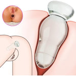 Large Glass Butt Plug Anal Sex Toy G Spot Masturbator Prostate Massage Huge Anal Trainer Glass Dildo For Women Men Couple Transparent (M)