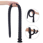 Super Long Anal Dildo 31.49" Butt Plug with Spiral Ridge Texture
