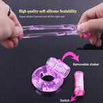 Vibrating Cock Ring Male Sex Toys For Couples, 2Pcs Penis Ring Vibrator Clitoral Stimulator For Enhance Men Sex Games, Silicone Cockring Prostate Massager Penis Vibrator Adult Sex Toys For Men