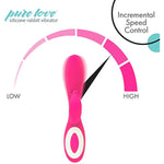 G-Spot Silicone Rabbit Vibrator Pink, Rechargeable Clitoris Stimulator, Water-Resistant And Multi Function, Adult Sex Toy, Dual Stimulation