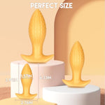 1.57" Silicone Butt Plug Anal Toy: Small Anal Plug Mango Shaped Anal Dildo With Curved Base, Wearable Fantasy Dildo Anal Sex Toys, Anus Dilator Prostate Massage For Gay Women Beginners(Small)