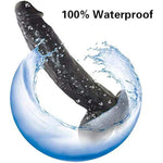 12" Realistic Dildo For Beginners With Strong Suction Cup Lifelike Dual Layer Dildo For G-Spot Stimulation Female Masturbating Dildos Vaginal Anal Thrusting Adult Sex Toys For Women Couples Black