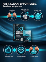 7% Benzocaine Delay Wipes for Long Last for Men - Fast-Acting Formula, 30 Individually Wrapped Wipes for Him with Vitamin E, Chamomile & Aloe Vera