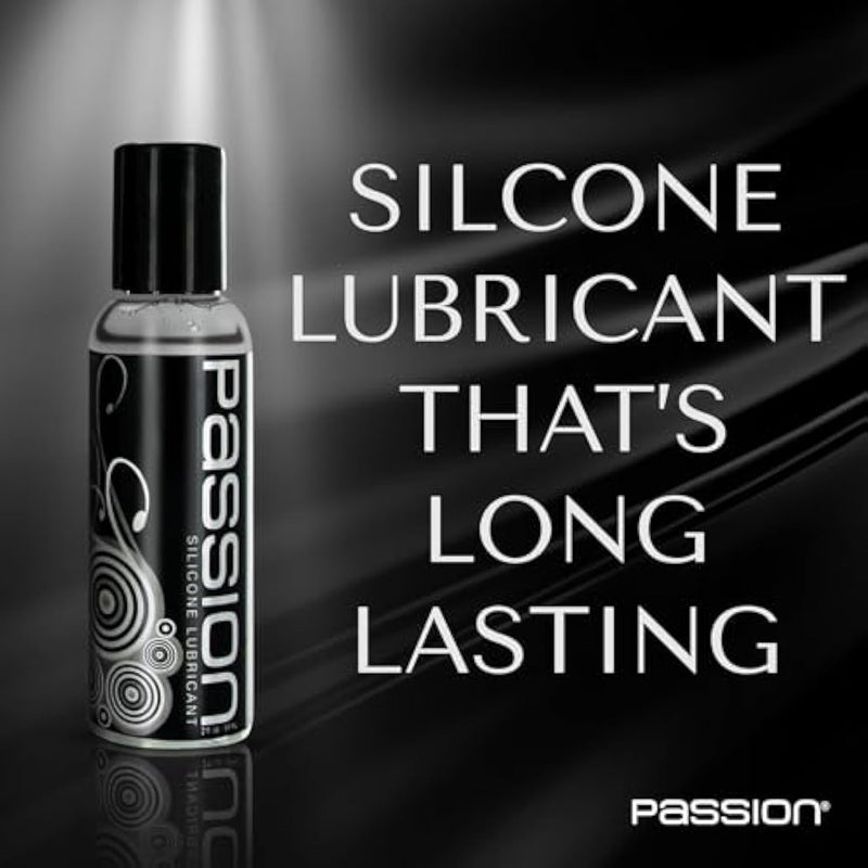 Passion Premium Silicone Lubricant, 2 Fl Oz - Long-Lasting, Non-Sticky Formula, Made In Usa, Smooth Application For Comfort