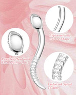Glass Dildo - Pleasure Wand Double Dildo - G Spot Stimulation Massager for Anal and Vaginal Pleasure