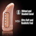 Enlust Alyssa - Ai Male Masturbator | Tight Orbed Canal Stroker With 5 Pleasure Beads - X5 Plus For Ultra Soft Realistic Feel - Open Ended To Fit Most Sizes - Sex Toy For Men