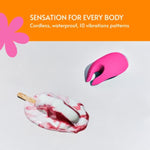 Sweet Vibes Pixie Mini Vibrator With 10 Powerful Settings, Waterproof And Rechargeable, Small Vibrator, Clitoral Stimulator For Women, Couples And Non-Binary, Quiet, Pink