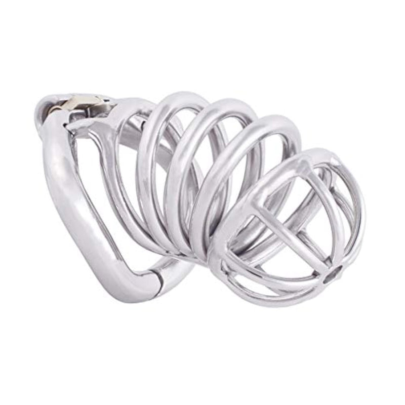 Comfortable Male Chastity Belt Ergonomic Design Long Cock Cage K945 (45Mm M Size)
