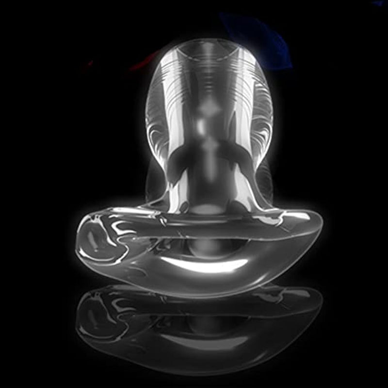 Luminous Hollow Anal Plug Transparent Soft Wearing Anal Plug Anus Peep For Anal Expansion For Couple(M)