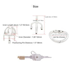 Male Chastity Device With Removable Catheter Hinged Ring Cock Cage Sm Exercise Sex Toys K1750 50Mm