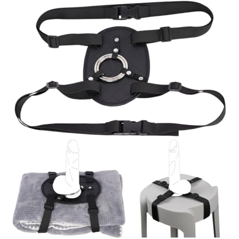 Suction Cup Dildo Mount, Fantasy Dildo Holder Saddle Machine, Strap On Pillow Towel Chair Bench Furniture Thigh, Fits Small&Big Dildos, Bdsm Straps Harness Accessory For Adult Solo Sex Toys