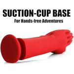 12.6 Inch Realistic Fist Hand Dildo, G Spot Huge Big Fantasy Dildo Stimulation, Thick Anal Dildo With Strong Suction Cup, Silicone Prayer Dildo For Women Lesbian Gay Beginner (Red)