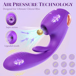 Sucking Vibrator Adult Sex Toys For Women - 3In1 Clitoral G Spot Vibrator With 10 Suction & Vibrating Modes, Vibrators Pleasure Soft Sensation Silicone Female Sex Toy For Woman Couple