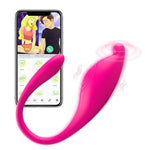 App Remote Control G-Spot Panty Vibrator, Pink Fun Long Distance Bluetooth Wearable, Egg Vibrator With 9 Modes, Rechargeable, Waterproof Sex Toy For Couples, Female Toy