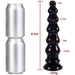 9.4 Inch Anal Dildo, Extra Long Thick Anal Plug With With 6 Beads, Vaginal Anal Stimulation G-Spot Prostate Massage Butt Plug With Strong Suction Cups For Women Men