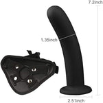 Strap-On Dildo, Adjustable Harness Wearable Strap-On Silicone Anal Plug For Men Women Lesbian