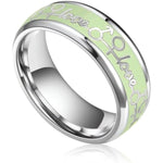 1.18In Stainless Steel Cock Ring Glow In The Dark Stimulates Testicles Delayed Ejaculation Penis Ring Increases Orgasm Longer Harder Stronger Erection Glans Rings Adult Sex Toys For Men