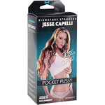 Doc Johnson Signature Strokers - Jessie Capelli - ULTRASKYN Pocket Pal - Open-Ended Stroker - Pussy, Vanilla