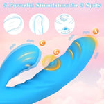 Pendulum-Styple G-Spot Hitting Vibrator, Multi-Purpose Women Sex Toy Flapping Vibrator Wand/Dildo With Clitoral Vagina Nipple Anal Stimulation, Ipx7 Waterproof Textured Sex Toy For Use Underwater