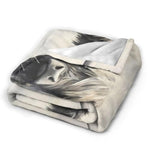 Highland Cow Throw Blanket - Farm Animal Gifts & Decor - Soft, Warm, Cozy Fleece - 50"X40"
