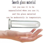 Glass Dildo Crystal Glass Wand Dildo Penis, Large Round Glass Butt Plug Huge Crystal Anal Plug Anal Masturbation Butt Expander Sex Wand Sm G-Spot Anal Pleasure Trainer For Men Women (4.5Cm)