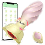 Adult Sex Toys For Women/Men Anal Plug, App & Remote Control Vibrator Anal Toys With 10 Rotating Modes, Vibrating Butt Plug Clitoris Stimulator With Crystal Diamond Female Male Sex Toy