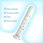 Crystal Glass Dildo, 6.1 Inch Clear Pleasure Wand Anal Dildos Plug Sex Toys For Women,Men