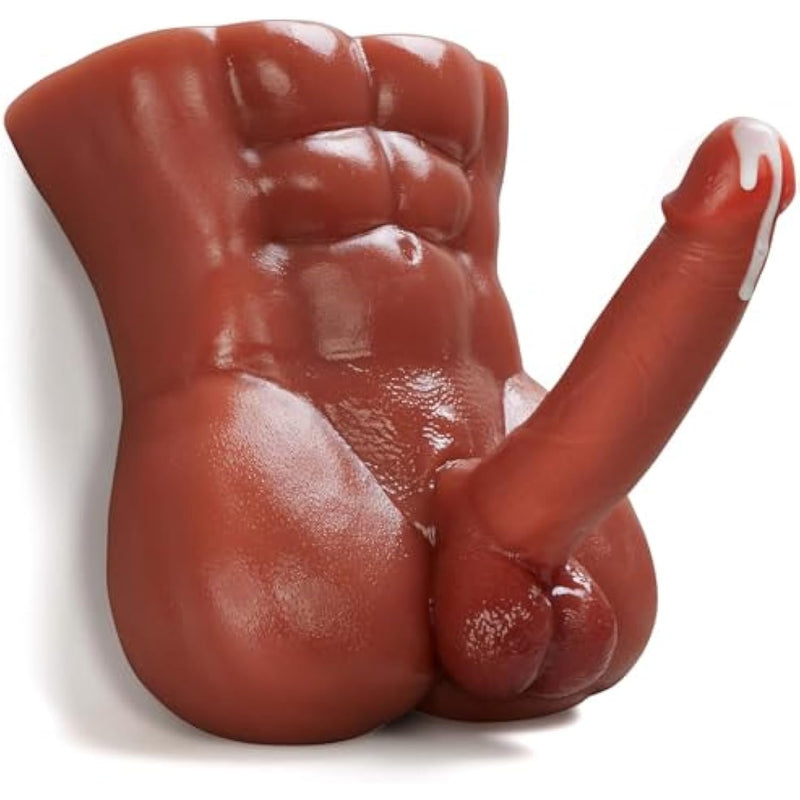 Male Sex Doll Torso Masturbator - 6.8Lb Realistic Men Sex Dolls With Flexible 8.3In Dildo Huge Cock Female Masturbation Silicone Doll With Tight Anal Hole Unisex Adult Sex Toy For Women Gay Couple