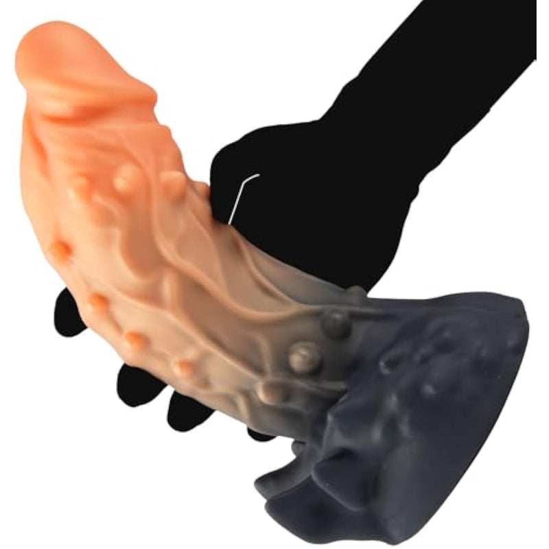 Fantasy Monster Anal Dildo Suction Cup Insertion Dildo, Stimulates G-Spot And Even Prostate Huge Thick Fantasy Silicone Adult Toys For Adult Men And Women