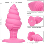 Naughty Bits Yum Bum Ice Cream Cone Butt Plug, Multi-Colored