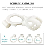 Sissy Chastity Device Kit, Baby Mini Tiny Chastity Penis Cage, 3D Printed Lightweight Body-Safe Nylon Resin Cb Lock Bdsm Bondage Sex Toy Penis Exercise Virginity For Men (White)