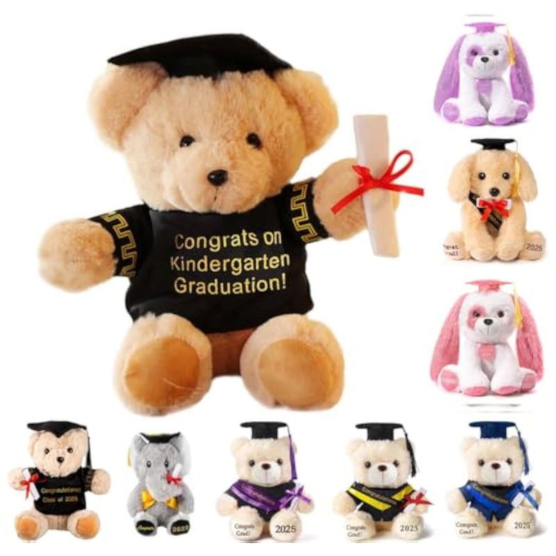 8 Inch Graduation Plush Stuffed Animal Class Of 2025 Gift (Kindergarten)